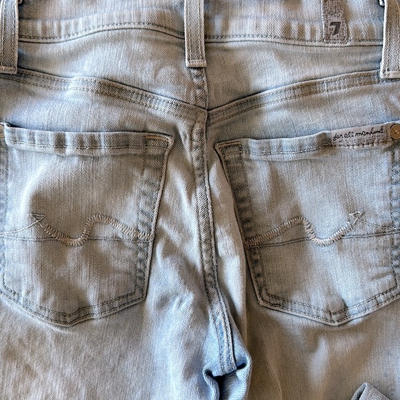 7 for all Mankind Ankle Givenevere Size 23 Light wash Denim - Picture 7 of 10